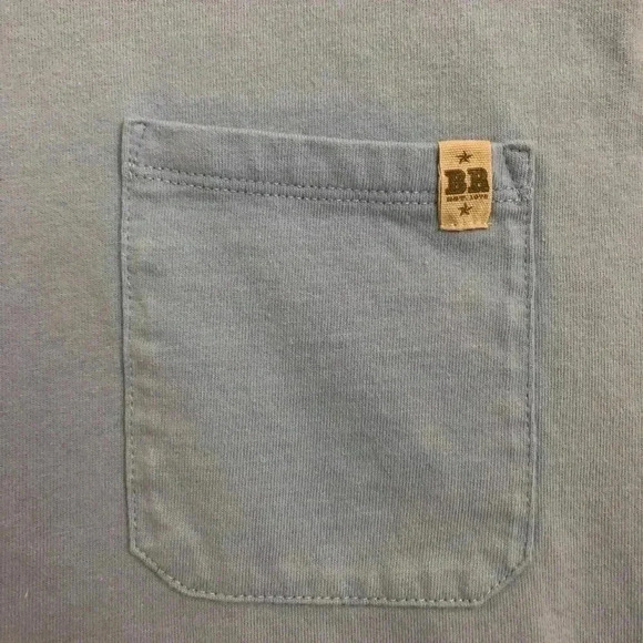 Banana Republic Blue T-Shirt Front Pocket Medium - Picture 4 of 16